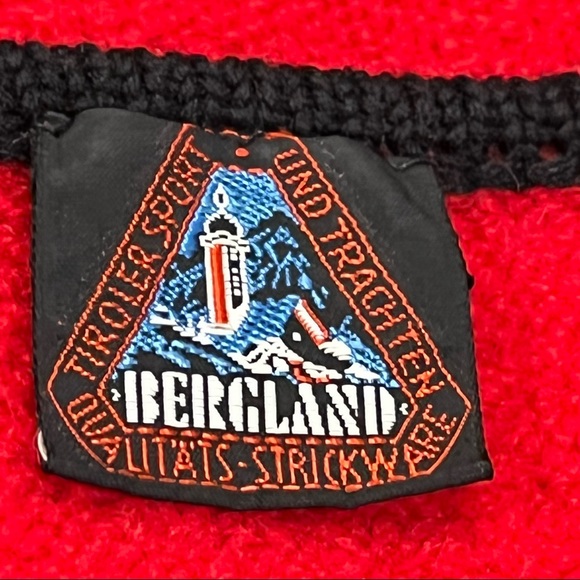 Bergland Austria Tiroler Sport Vintage Wool Pullover Sweater - Size Medium - Picture 4 of 15